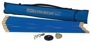 DRAIN ROD SET 10 RODS PLUS 3 TOOLS