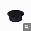 W904 SOCKET PLUG 32 MM  BLACK