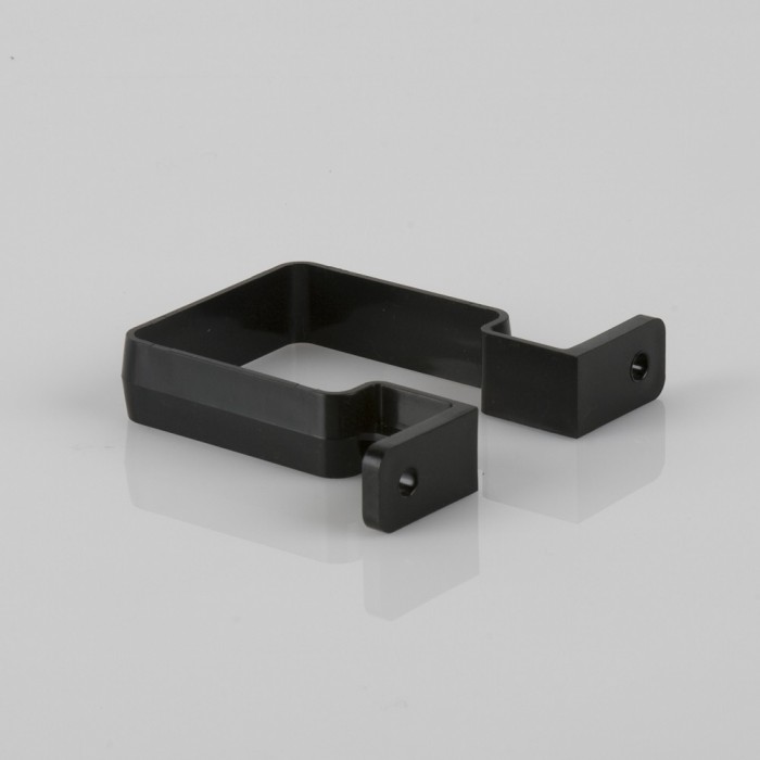 BR507 SQUARE FALLPIPE BRACKET BLACK