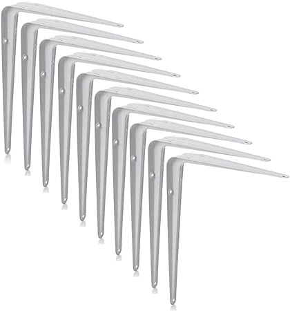 WHITE SHELF BRACKET 10" X 8"