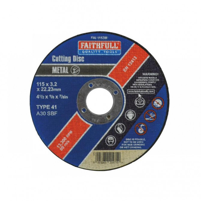 METAL CUTTING WHEEL DEP CENTRE  115 MM