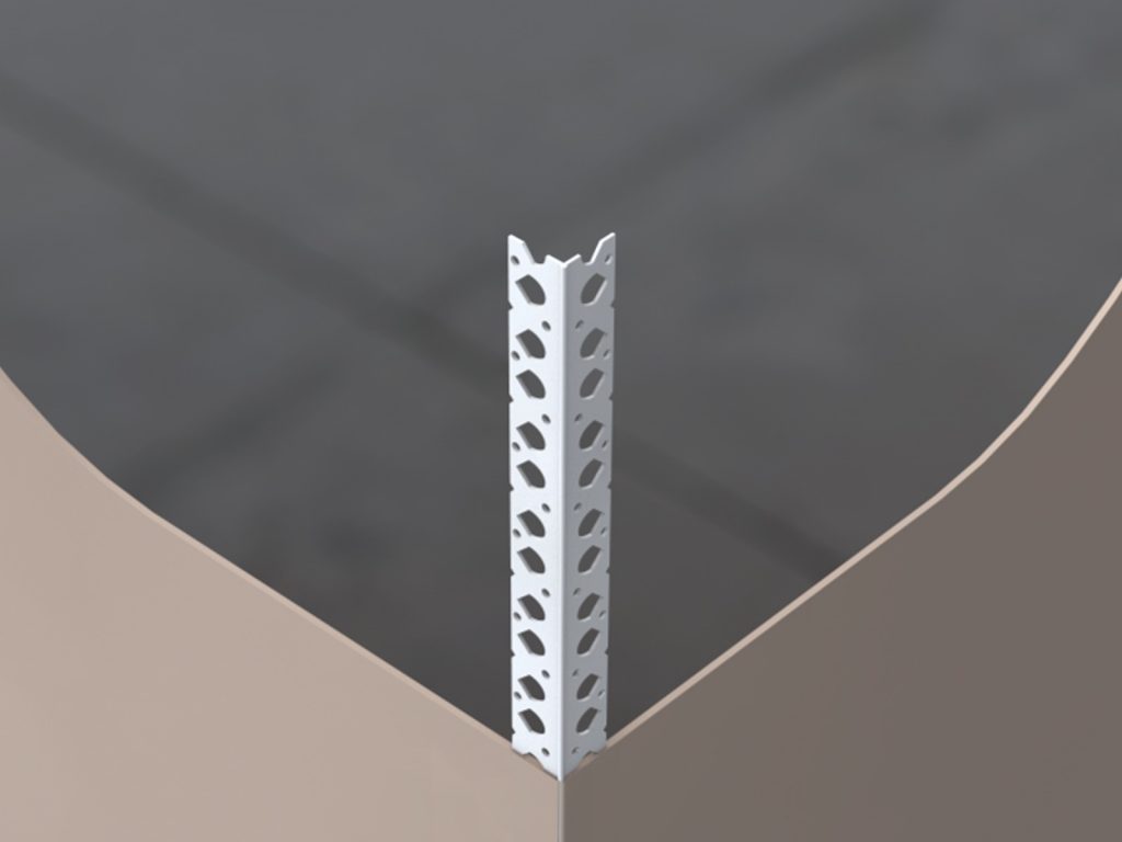 ANGLE BEAD PERFORATED PVC 2500 MM