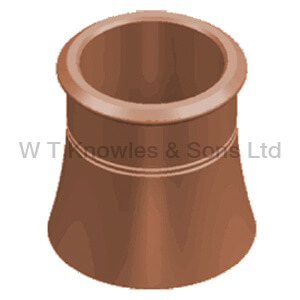 CANNON HEAD CHIMNEY POT 450 MM RED