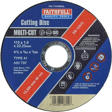 METAL CUTTING WHEEL THIN 115 MM