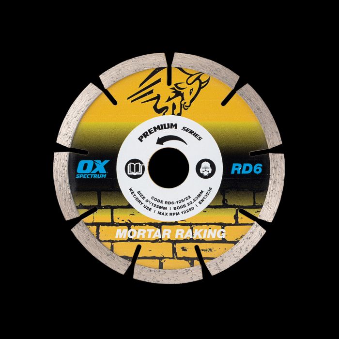 OX 115 MM PREMIUM  MORTAR RAKING DISC RD6-115/22