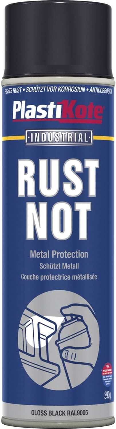 PLASTI-KOTE RUST NOT BLACK GLOSS