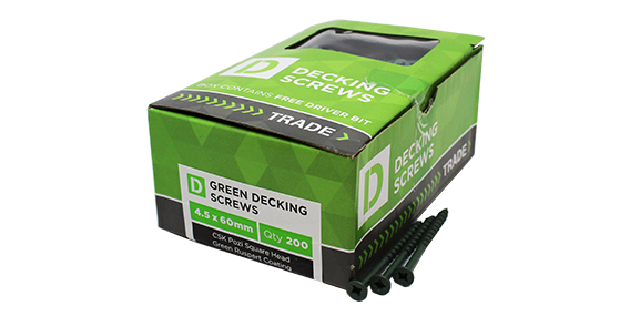 DECKING SCREWS PER BOX 4.5 X 75 MM