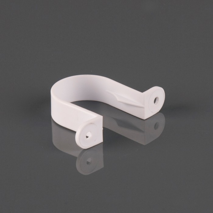 W1180 PIPE CLIP 32 MM  WHITE