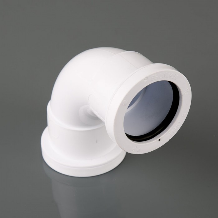 W920 SWEPT BEND 40 MM WHITE