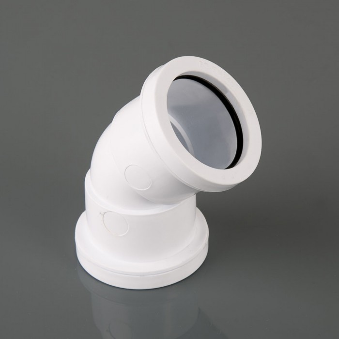 W921 OBTUSE BEND 40 MM  WHITE