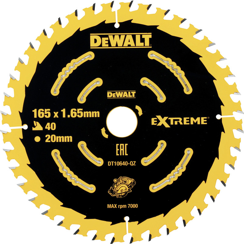 DEWALT DT10640 165 X 20 CIRC SAW 40T
