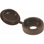 SCREW COVER CAPS 6-8 GUAGE BROWN 100 NO
