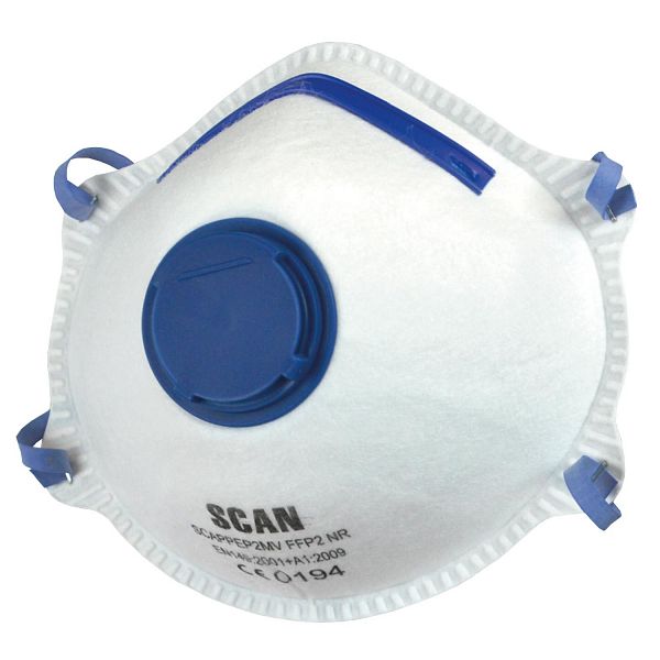 SCAN  MASK P2 VALVED TRIPLE PACK SCA PPEP2MV