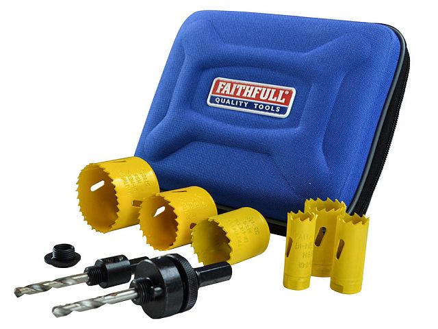 FAITHFULL ELECTRICIANS HOLESAW KIT FAIHSKE
