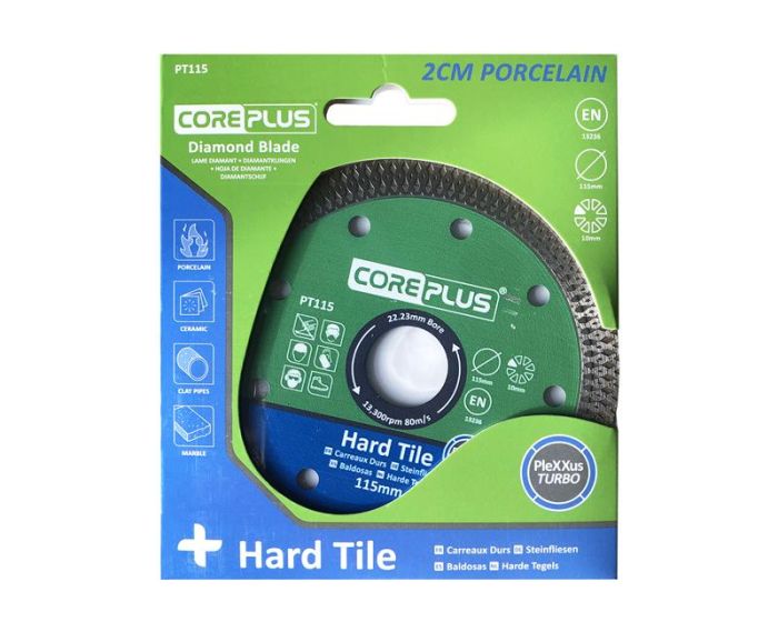 COREPLUS  PORCELAIN  TILE BLADE  115 MM CORDBPT115