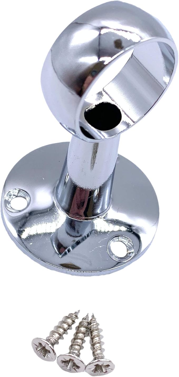 CHROME TOWEL RAIL CENTRE HANGING 25 MM